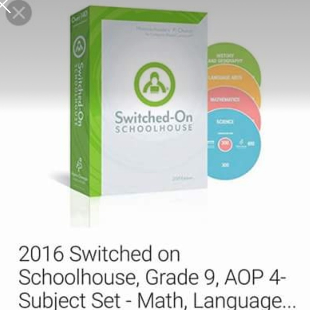 SOS Switched on Schoolhouse 2016- 4 core set...
